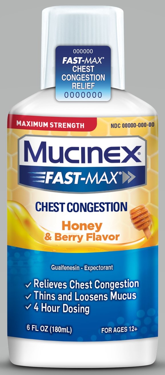 MUCINEX FASTMAX Chest Congestion Liquid  Honey  Berry 